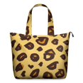 thumbnail image 1 of Yellow and Brown Of Leopard Print Travel Tote Bags for Women Carry On,Large Weekender Bags for Women Travel,Multi Functional Duffle Bag for Work,Shopping,Sports, 1 of 5