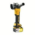 thumbnail image 1 of Yellow Brushless Cordless Angle Grinder-5-Inch High-Power Lithium-Ion Grinding&Polishing Tool, 12000 RPM with Safety Lock for Metalworking, 1 of 7