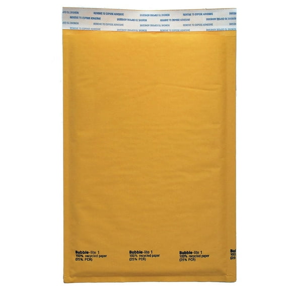 Yellow Bubble Mailers 7.25x12 - Padded Shipping Envelopes - #1 Bubble Lite - Self Sealing - USPS Approved - Secure Packaging