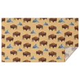 thumbnail image 1 of Yellow Buffalo Mountain Pattern Rectangle Tablecloth 60"x102",Waterproof Polyester Rectangle Table Cloth, Wipeable Spillproof Polyester Tablecloth for Dining, Camping, Indoor and Outdoor, 1 of 6