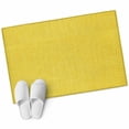 thumbnail image 1 of Yellow Burlap Texture Large Area Rugs for Bedroom Living Room, Soft Non Slip Carpet Bedside Rug, Farmhouse Vintage Yellow Rectangular Floor Cover Kitchen Accent Rug 2'x3' for Dining Room/Office, 1 of 9