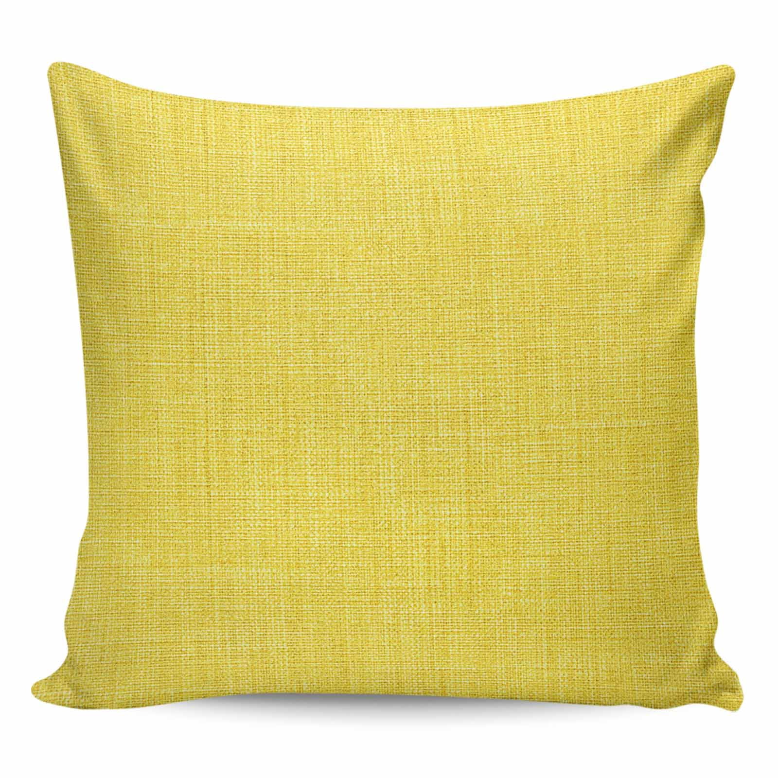 Yellow Burlap Texture Pillow Covers 26x26 Inch Decorative Throw Pillow Cover, Farmhouse Vintage Yellow Sofa Pillowcases Accent Cushion Case Home Decor Bedroom Living Room