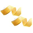 thumbnail image 1 of Yellow Burlap Tree Wrap Ribbon, Wire-Edged Faux Linen 2 Rolls for Gift Wrap, Bows and DIY Seasonal Decor,2 PCS, 1 of 2