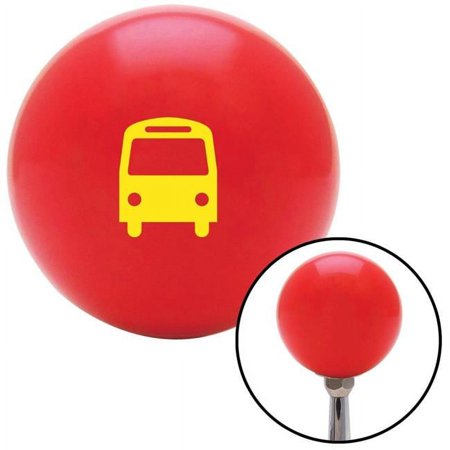 Yellow Bus Red Shift Knob with M16 x 1.5 Insert Shifter Auto Manual Custom Brody