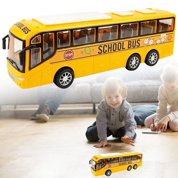 Yellow Bus Toy,School Bus Model Toy Car,Educational Vehicle Play Toy for Kids Toddlers,12.6"X3.14"