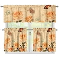 thumbnail image 1 of Yellow Butterfly Curtains for Kitchen Windows 3 Piece Small Kitchen Window Curtains Over Sink Kitchen Window Curtains for Cafe Bathroom Living Room, 1 of 6