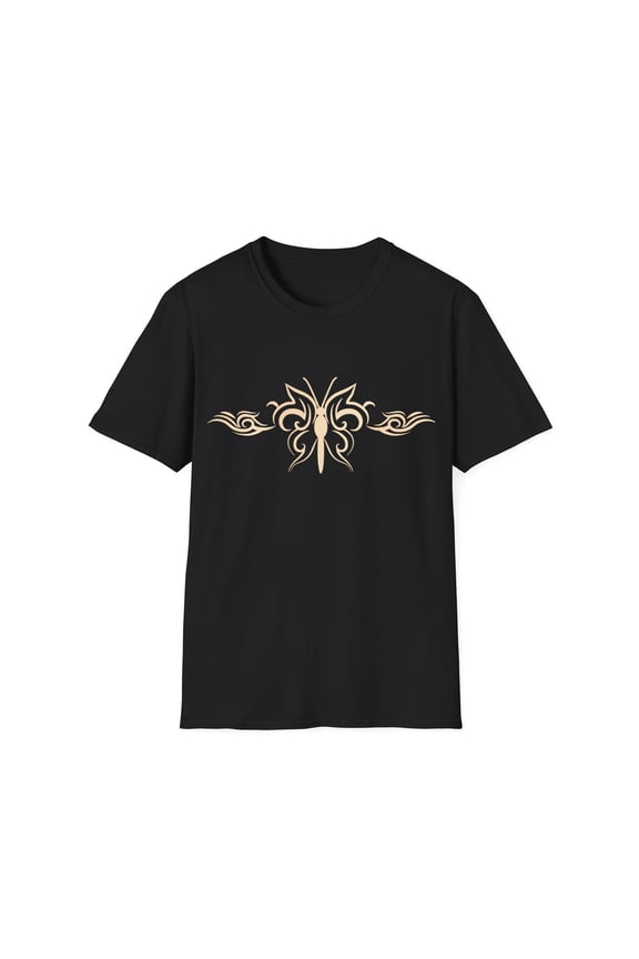 Yellow Butterfly Tattoo Fairycore Dark Graphic Novelty Art
