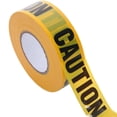thumbnail image 1 of Yellow CAUTION Tape Halloween Decoration, Black Warning Letter Plastic Barrier Tape, Non-Adhesive Spooky Prop for Haunted House Yard Outdoor Party Decor, 1 of 5