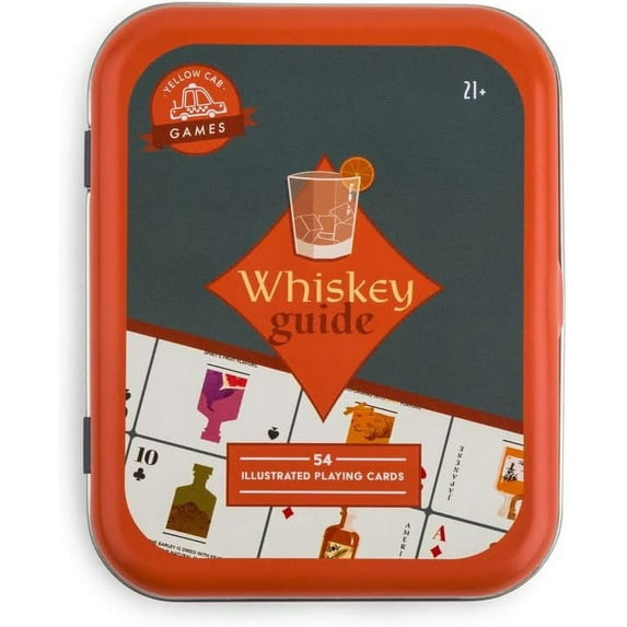 Yellow Cab Games Whiskey Playing Cards - Themed Cards for Teens Adults Whiskey Drinkers - Vacation Essentials Cool Fancy Design Friends Family Night (Whiskey Guide)