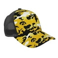 thumbnail image 1 of Yellow Camouflage Snapback Trucker Hats Baseball Caps Adjustable Mesh Back Ball Caps For Men Women, 1 of 5