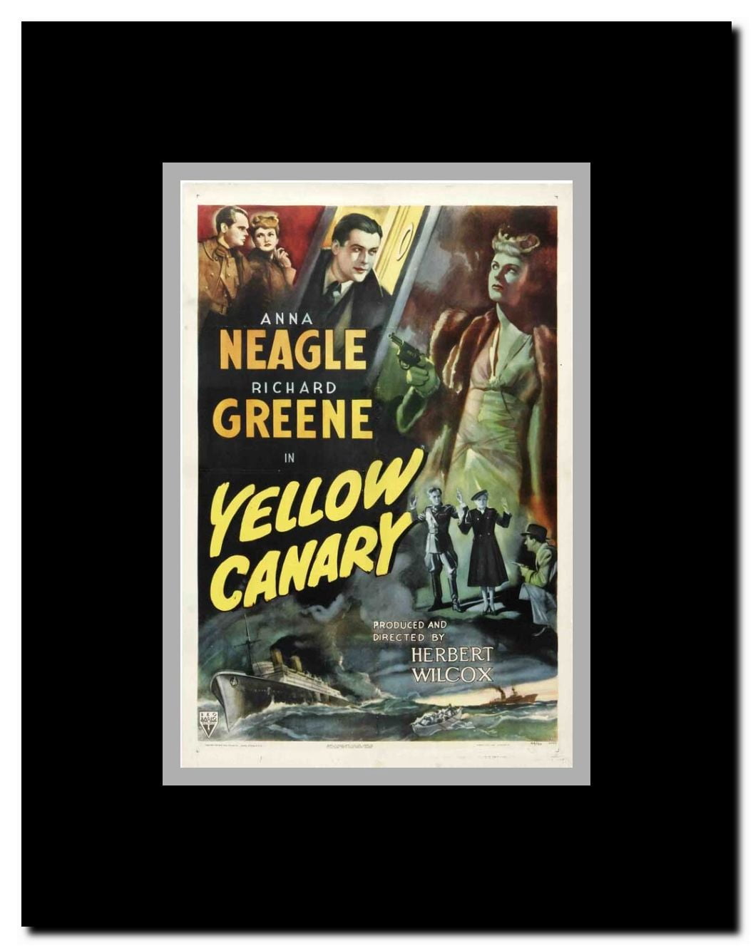 Yellow Canary Framed Movie Poster