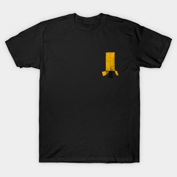Yellow Cardboard Box Industrial Shipping Storage Minimalist Geometric Unisex T-Shirt, up to size 3XL.