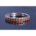 thumbnail image 1 of Yellow Carnelian Full Eternity Ring Wedding Anniversary Engagement Gift 925 Sterling Silver Gemstone Jewelry For Women Gift, 1 of 1