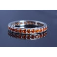 thumbnail image 1 of Yellow Carnelian Full Eternity Ring Wedding Anniversary Engagement Gift 925 Sterling Silver Gemstone Jewelry For Women Gift, 1 of 1