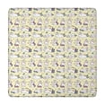 thumbnail image 1 of Yellow Cartoon Cat Unicorn Pattern Square Fitted Tablecloth with Elastic Edge,Square Table Cover,Washable Elastic Table Cover for Home Kitchen Party Decor 34"x34", 1 of 6