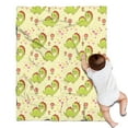 thumbnail image 1 of Yellow Cartoon Dinosaurs Flowers Hearts Pattern Blanket,Comfortable Soft Flannel Throw Blanket,All Season,Warm Lightweight Blankets for Sofa Bed Couch Living Room Chair,30"x40", 1 of 4