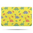 thumbnail image 1 of Yellow Cartoon Dinosaurs Leaves Pattern Bathroom Rugs Mat,Non Slip Microfiber Bathroom Rug,Rubber Backing,Soft Bathroom Mats for Bathroom Floor,Tub and Shower,20x32in(50x80cm), 1 of 5