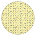 thumbnail image 1 of Yellow Cartoon Unicorn Star Lightning Pattern Round Fitted Tablecloth with Elastic Edge,Dining Table Cover Waterproof,Outdoor Round Tablecloth for Camping,Dining,Indoor and Outdoor, 1 of 7