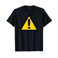thumbnail image 1 of Yellow Caution Warning Exclamation Street Sign Triangle T-Shirt, 1 of 5