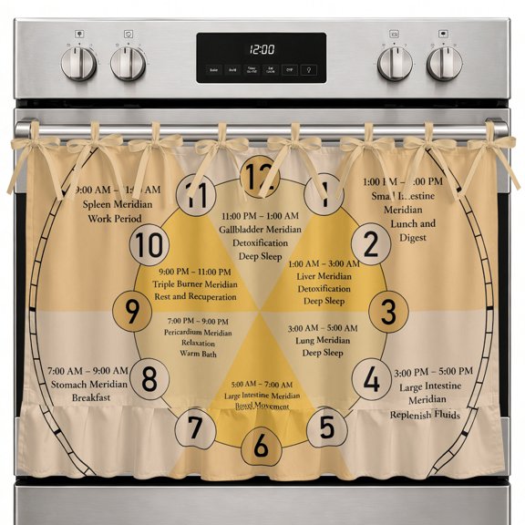 Yellow Chart Oven Skirt Curtain, 27x20 Inch Modern Schedule Numbers Chart Planner Kitchen Tie Top Oven Curtain for Door, Decorative Stove Skirt Dishwasher Cover With Ribbon Ties