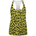 thumbnail image 1 of Yellow Cheetah Print All Over Womens Work Out Tank Top - Small, 1 of 1