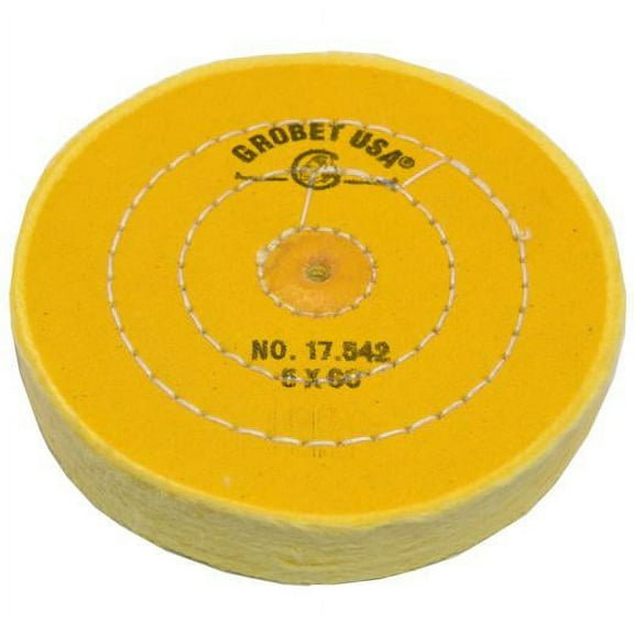 Yellow Chemkote Buff, 5" x 60 Ply, Shellac Center, Item No. 17.542