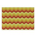 thumbnail image 1 of Yellow Chevron Cutting Board, Arrows Geometric Design in Vibrant Warm Colors Waves Classical, Decorative Tempered Glass Cutting and Serving Board, Small Size, Red Apricot Marigold, by Ambesonne, 1 of 1