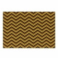 thumbnail image 1 of Yellow Chevron Cutting Board, Chevron Pattern with Yellow and Brown Lines Classical Retro, Decorative Tempered Glass Cutting and Serving Board, Small Size, Pale Brown Marigold, by Ambesonne, 1 of 1