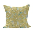 thumbnail image 1 of Yellow Chevron Fluffy Throw Pillow Cushion Cover, Herringbone Pattern Zig Zag Lines in Hand Drawn Doodle Art Style, Decorative Square Accent Pillow Case, 28" x 28", Pale Blue Mustard, by Ambesonne, 1 of 5