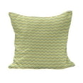 thumbnail image 1 of Yellow Chevron Fluffy Throw Pillow Cushion Cover, Zigzag Lines in Horizontal Direction Retro Style Display, Decorative Square Accent Pillow Case, 28" x 28", Charcoal Grey Sky Blue, by Ambesonne, 1 of 5
