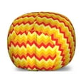 thumbnail image 1 of Yellow Chevron Storage Toy Bag Chair, Arrows Geometric Design in Vibrant Warm Colors Waves Classical, Stuffed Animal Organizer Washable Bag, Large Size, Red Apricot Marigold, by Ambesonne, 1 of 3