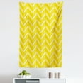 thumbnail image 1 of Yellow Chevron Tapestry, Vertical Retro Chevron Motif in Yellow Color Tones, Fabric Wall Hanging Decor for Bedroom Living Room Dorm, 5 Sizes, Avocado Green Yellow, by Ambesonne, 1 of 1