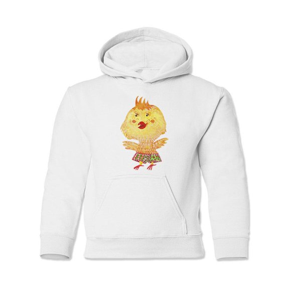 Yellow Chicken Hoodie Juniors -Image by Shutterstock,  Large