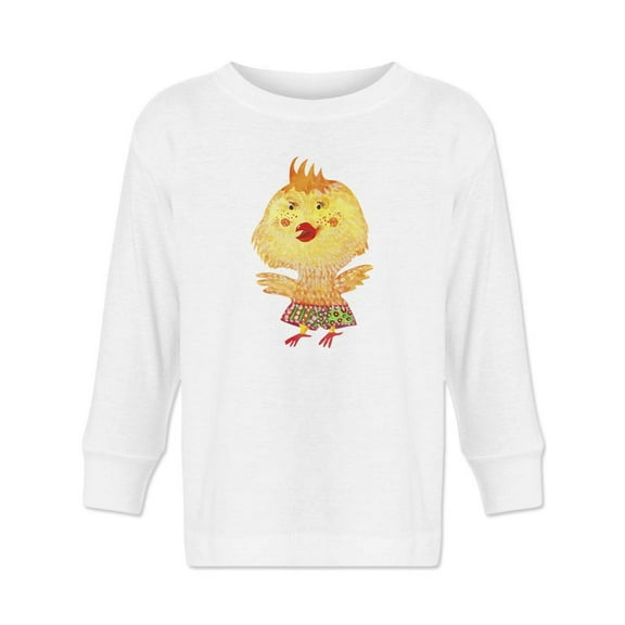 Yellow Chicken Long Sleeve Toddler -Image by Shutterstock,  4 Toddler