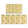 thumbnail image 1 of Yellow Chicken White Hen Pattern Kitchen Rugs Sets Of 2,Anti Fatigue Kitchen Mat Rugs Non Slip Washable,Decorative Kitchen Floor Mats for Kitchen,Sink,Laundry,17"x30"+17"x47", 1 of 7