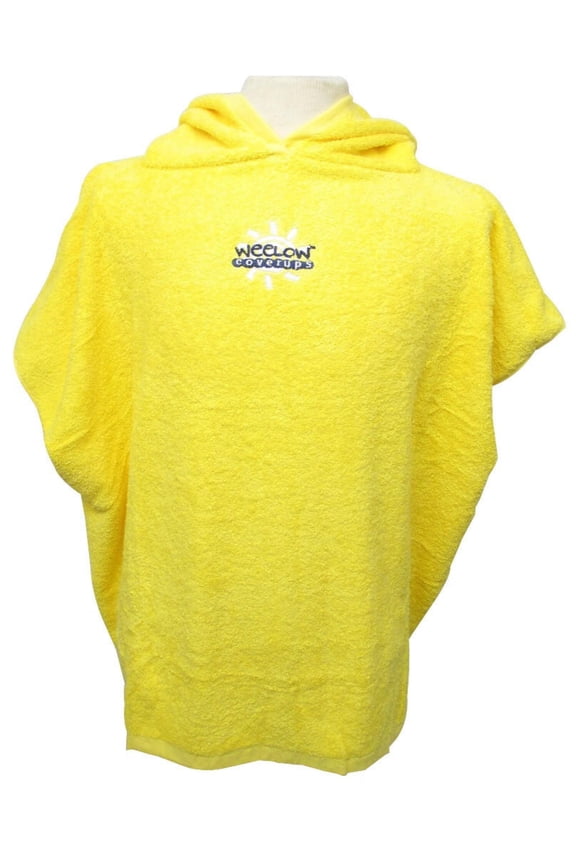 Yellow Childrens Terry Cover-Up Poncho