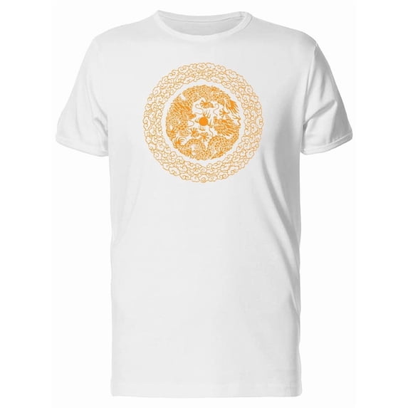 Yellow Chinese Artistic Pattern Tee Men's -Image by Shutterstock