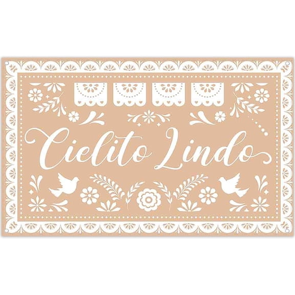 Yellow Cie-lito Lin-do Backdrop Flower Bird Mexican Talavera Wedding Photography Background Baby Shower Birthday Party Decoration Photo Booth Props