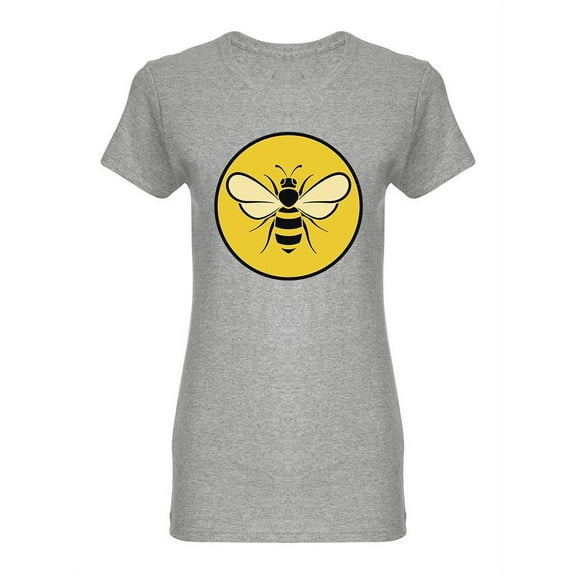Yellow Circle And Bee T-Shirt Women -Image by Shutterstock, Female XX-Large