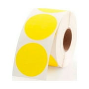 Yellow Circle Stickers and Labels - 1.5