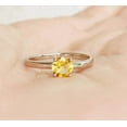 thumbnail image 1 of Yellow Citrine Ring Dainty Stacking Eternity Band Ring Anniversary Christmas Gift Ring 925 Sterling Silver Gemstone Jewelry For Women Gift, 1 of 5