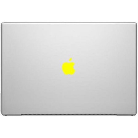 Yellow Color Change Apple Overlay Decal Sticker - Vinyl Decal for Macbooks