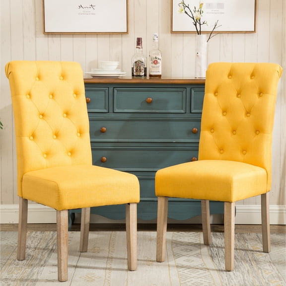 Yellow Color - Parson's Style - Breakfast Nook - Add 2 Chairs to Your Space