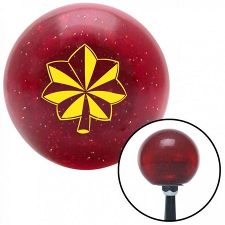 Yellow Commander Red Metal Flake Shift Knob with M16 x 1.5 Insert Shifter Auto Brody