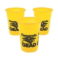 thumbnail image 1 of Yellow Congrats Grad Disposable Cups (50 - Party Supplies - 50 Pieces, 1 of 1