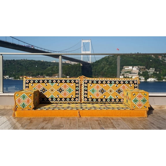 Yellow Convertible Sofa Bed, Sectionals for Living Room, Foldable Sofa Bed, Arabic Sofa, Floor Cushion Seating, Turkish Sofa, Floor Sofa, Modular Sofa