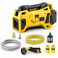 Yellow Cordless Water Transfer Pump, Portable Self-Priming Pump for RV ...