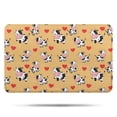 thumbnail image 1 of Yellow Cow Heart Pattern Bathroom Rugs Mat,Non Slip Microfiber Bathroom Rug,Rubber Backing,Soft Bathroom Mats for Bathroom Floor,Tub and Shower,17x27in(43x68cm), 1 of 5