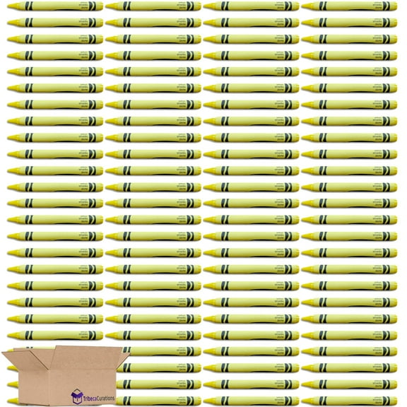 Yellow Crayon Bulk Value Pack | 100 Count