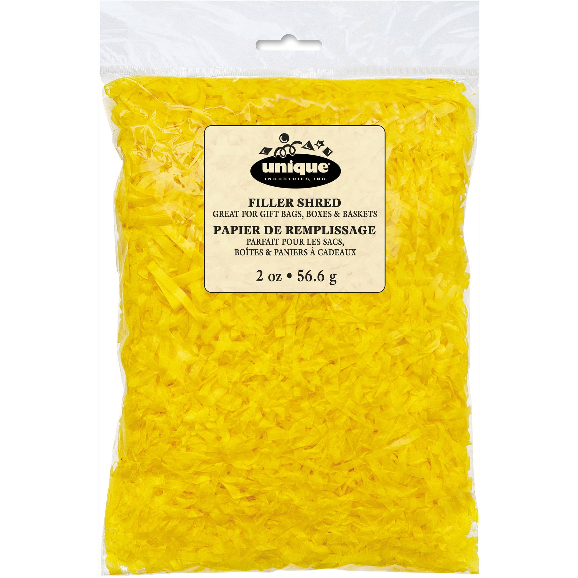 Yellow Crinkle Paper Shred Filler, 2oz